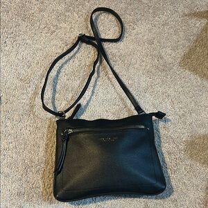 Crossbody - London Fog Black Crossbody Bag with Adjustable Strap